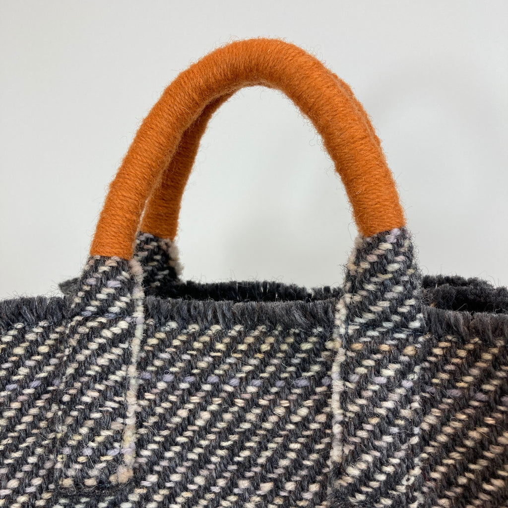 Milnsbridge Edith - Handmade Woollen Bag - Grey