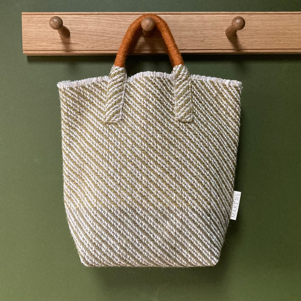 Milnsbridge Ethel - Handmade Woollen Bag - Greens