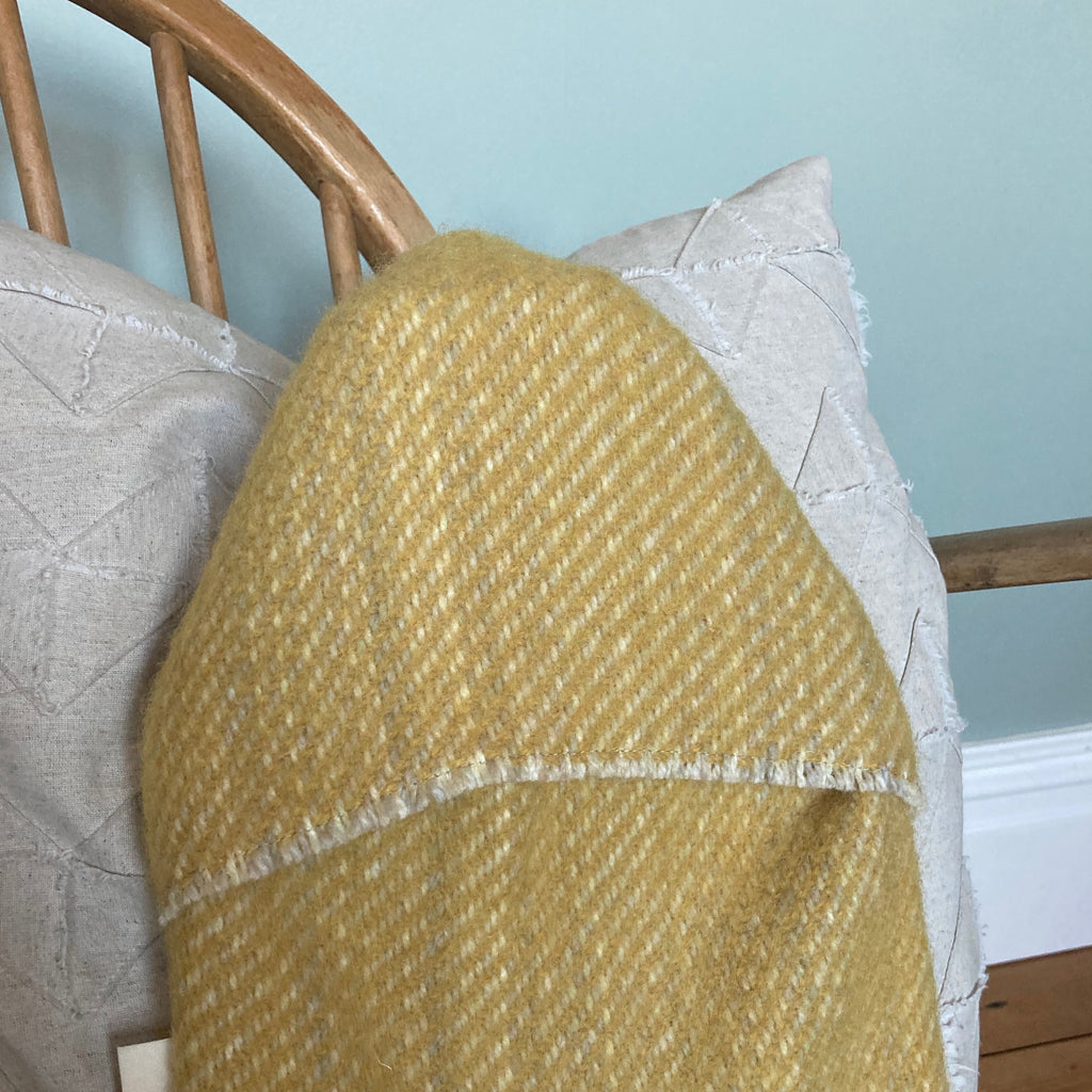 Milnsbridge Hot Water Bottle and cover - 100% Wool -Yellow