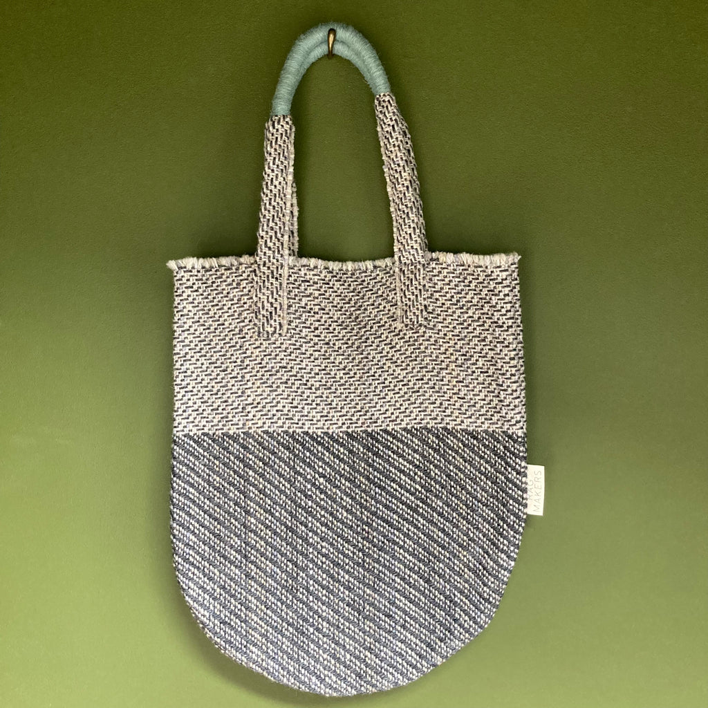 Milnsbridge Long Martha - Handmade Woollen Bag - Greys