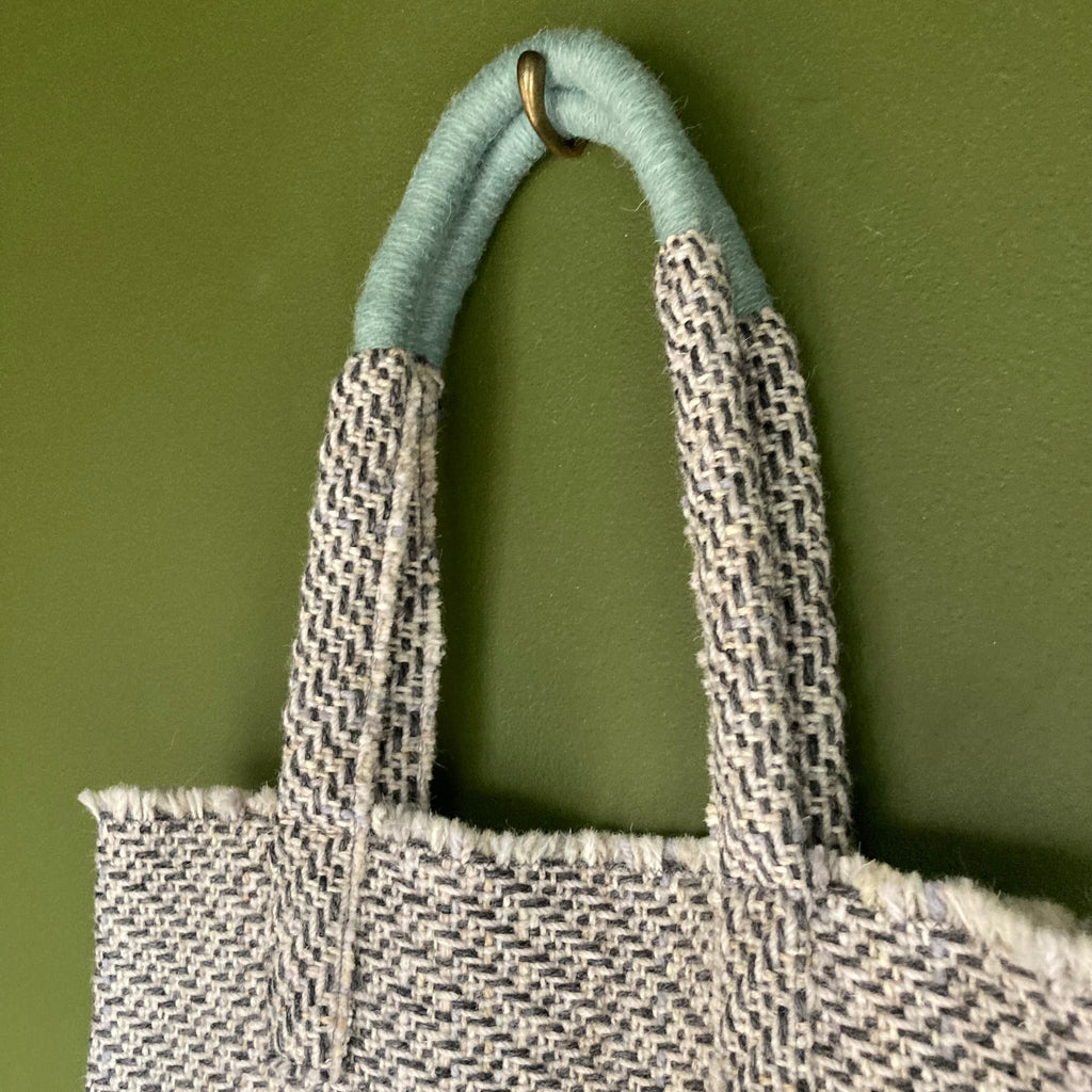 Milnsbridge Long Martha - Handmade Woollen Bag - Greys