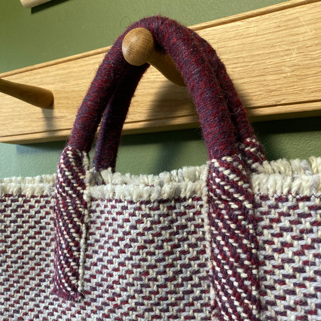 Milnsbridge Martha - Handmade Woollen Bag - Berry