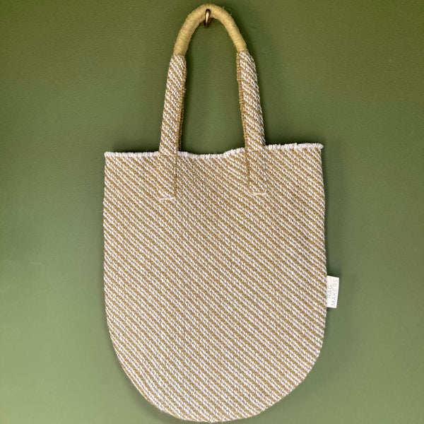 Milnsbridge Long Martha - Handmade Woollen Bag - Greens