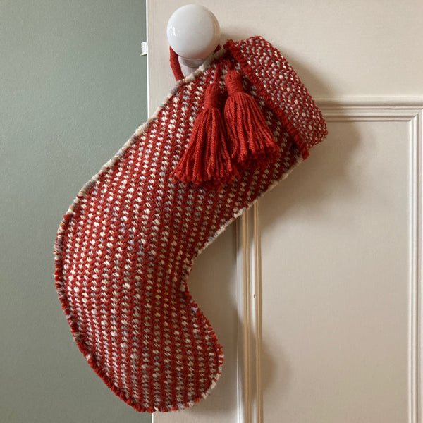 Milnsbridge Handmade Woollen Christmas Stocking - Red
